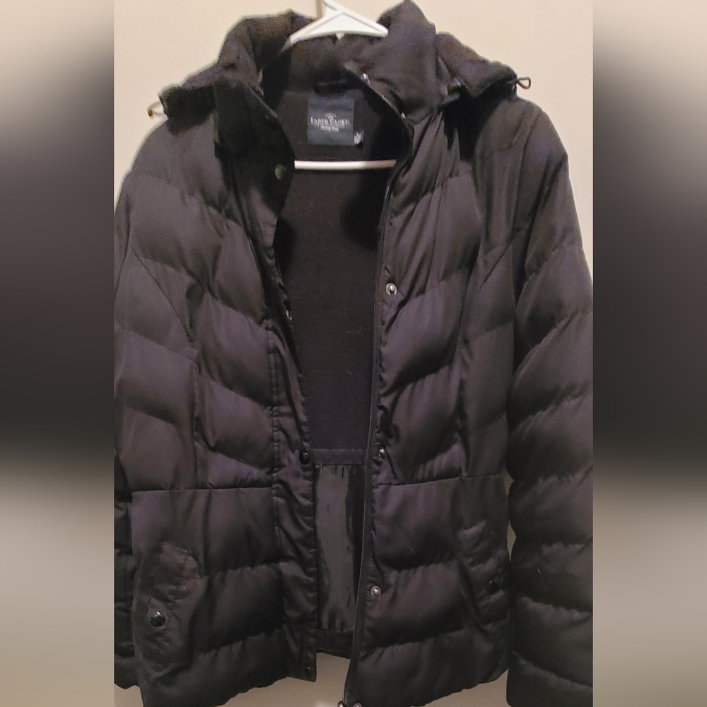 Boys Faded Glory Puffer Hoodie Winter Jacket 12-14